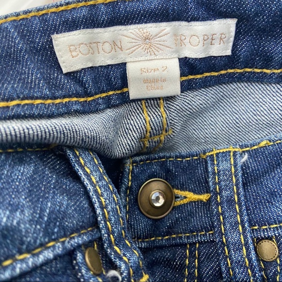 Boston Proper Ripped Boyfriend Skinny Jeans - Picture 7 of 8